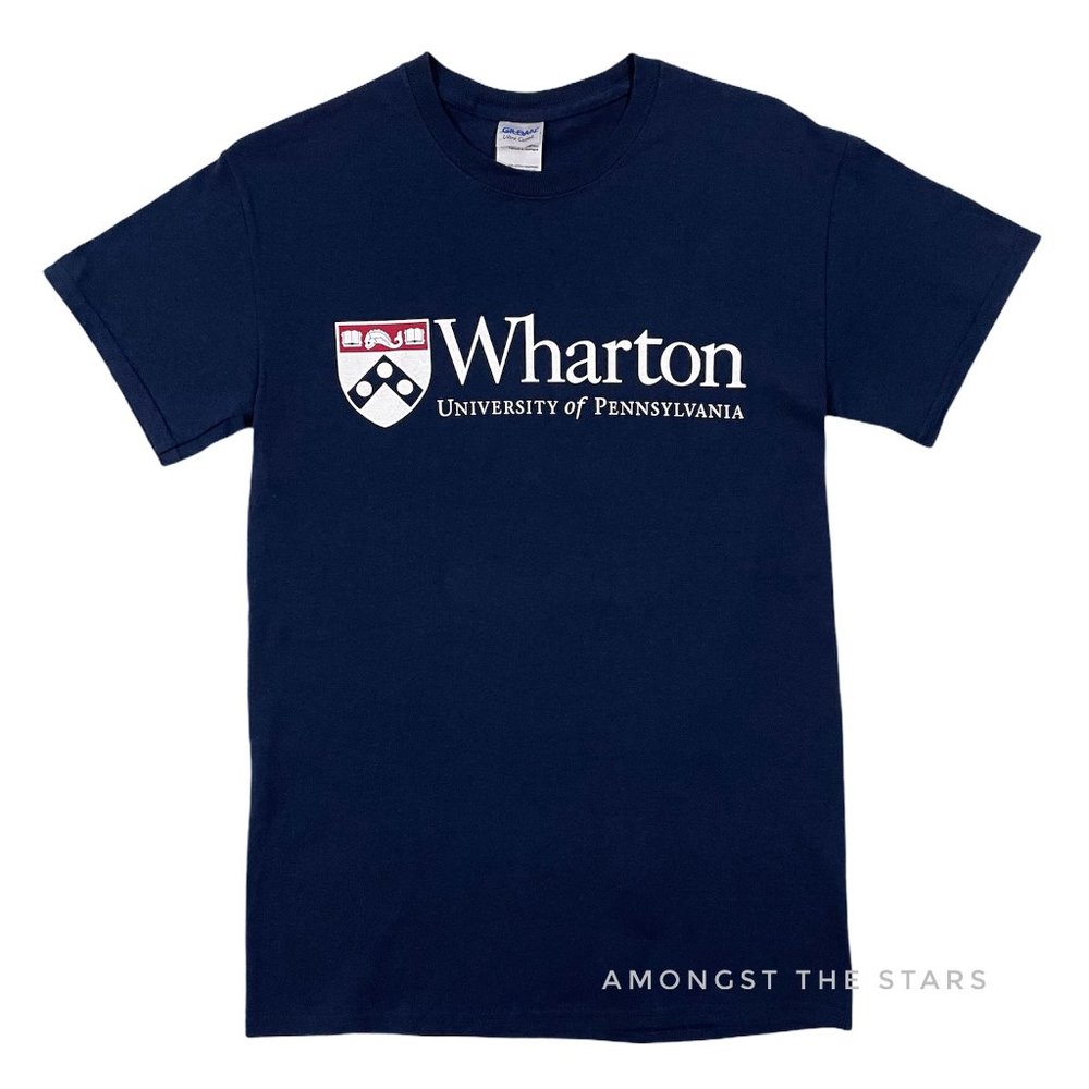 Wharton University of Pennsylvania Blue T-Shirt - Picture 1 of 4